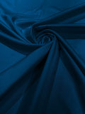 58/59" Satin Stretch Fabric Matte L'Amour - Teal - Stretch Matte Satin Fabric Sold By Yard