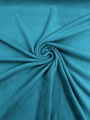 58" Soft Solid Polar Fleece Fabric - Turquoise - Anti-Pill Soft Polar Fleece Fabric Sold by Yard