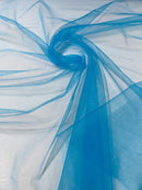 Illusion Mesh Sheer Fabric - Turquoise - 60" Wide Illusion Mesh Fabric Sold By The Yard