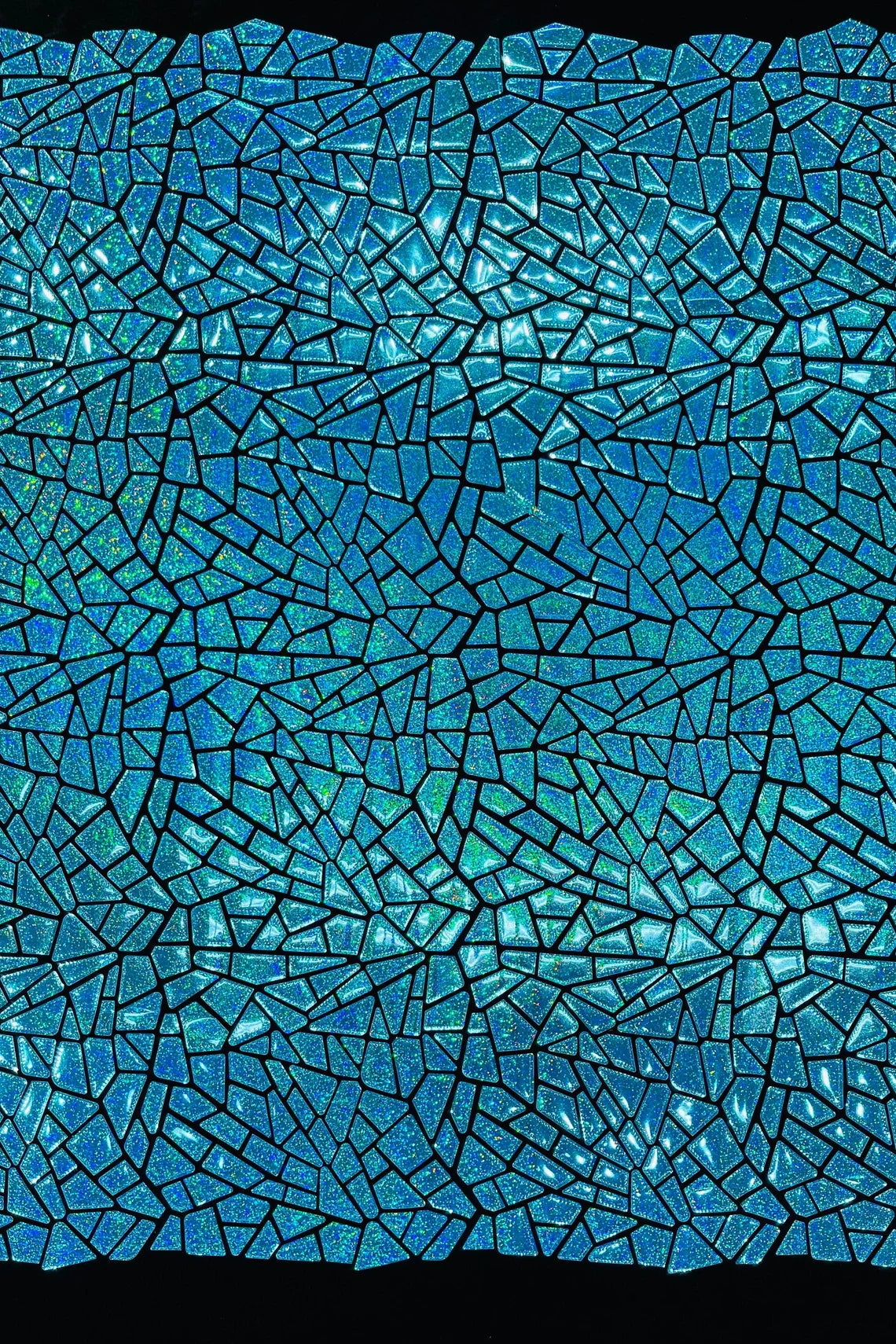 Mirror Sequins Velvet Fabric - Turquoise - Large Shiny Mirror Cut Sequins By Yard