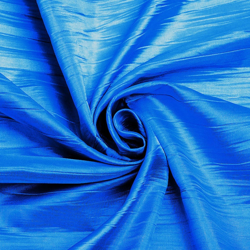 54" Crushed Taffeta Fabric - Turquoise - Crushed Taffeta Creased Fabric Sold by The Yard