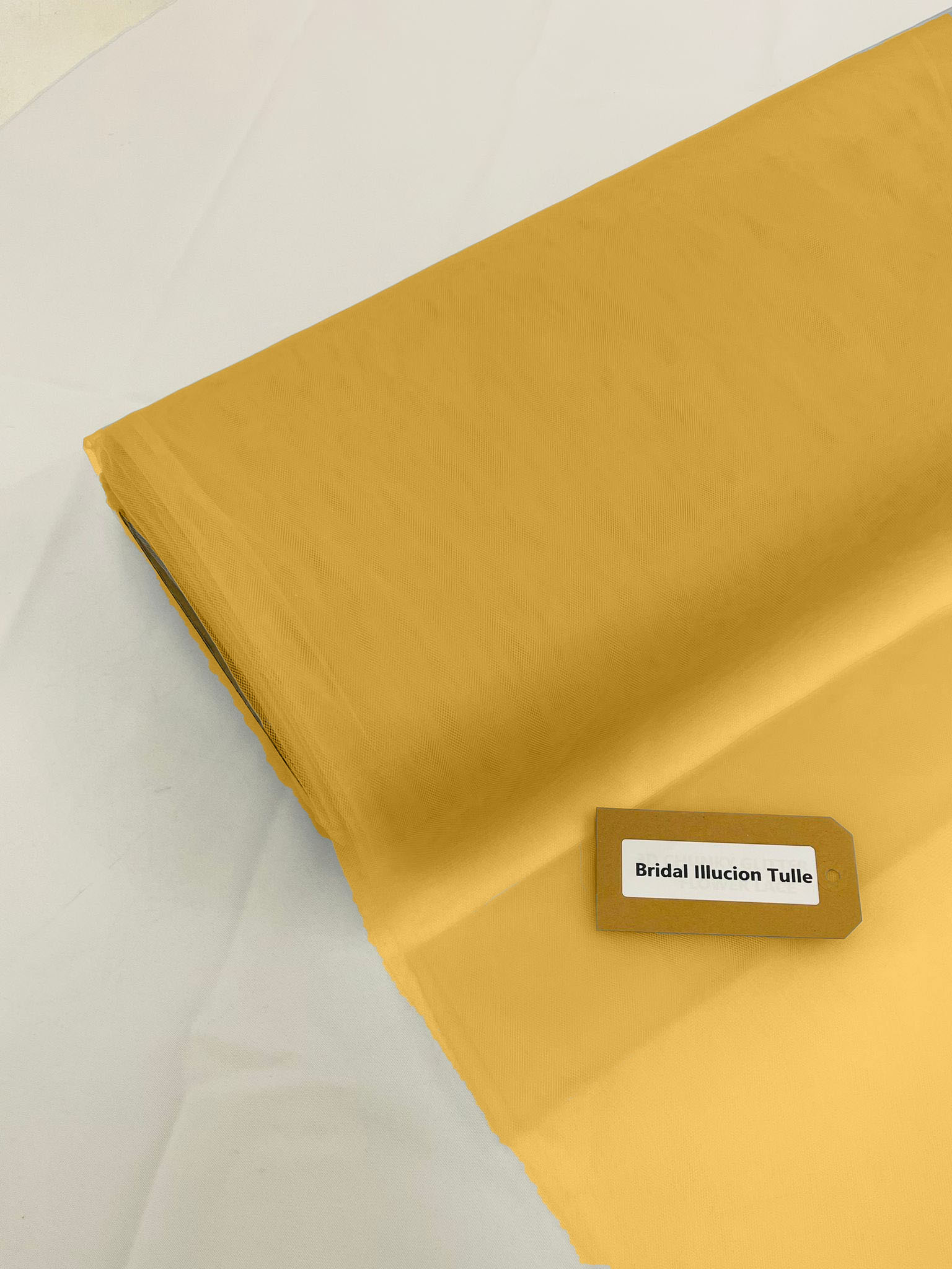 108" Tulle Illusion Fabric - Tangerine - Premium Tulle Polyester Fabric Sold By Roll of 50 Yards