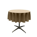 48" Solid Round Tablecloth - Over Lay Round Table Cover for Events Available in Different Sizes
