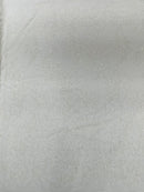 Leaf Plant Glitter Design Fabric - White - Beaded Embroidered Leaves Design on Mesh By Yard