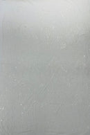 Zig Zag Design Sequins - White - 4 Way Stretch Embroidered Zig Zag Sequins Lace Fabric By The Yard