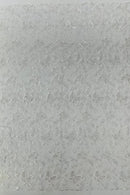 Butterfly Swirl Lace Fabric - White - Metallic Sequins Design on Lace Fabric By Yard