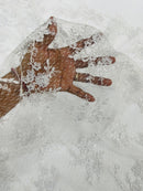 Embroidered Corded Lace Fabric - White - Cluster Fancy Flower Embroidered Lace Fabric By Yard