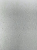 Leaf Design Stretch Sequins - White - 4 Way Stretch Lace Mesh Sequins Fabric by Yard