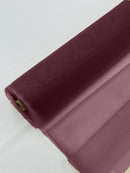 Illusion Mesh Sheer Fabric - Wine - 60" Wide Illusion Mesh Fabric Sold By The Yard