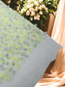 3D Butterfly Design Lace - Yellow / Purple - Embroidered Lace with 3D Butterfly Design By Yard