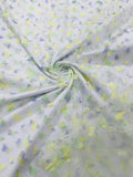 3D Butterfly Design Lace - Yellow / Purple - Embroidered Lace with 3D Butterfly Design By Yard