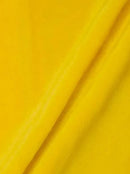 Minky Fur 3.mm Pile Fabric - Yellow - 60" Soft Blanket Minky Fabric by the Yard