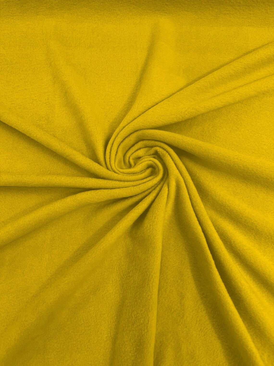 58" Soft Solid Polar Fleece Fabric - Yellow - Anti-Pill Soft Polar Fleece Fabric Sold by Yard