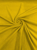 58" Soft Solid Polar Fleece Fabric - Yellow - Anti-Pill Soft Polar Fleece Fabric Sold by Yard