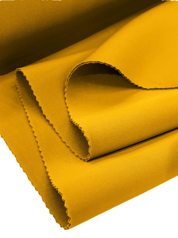 Super Techno Scuba Fabric - Yellow - 2mm Neoprene Scuba Spandex Fabric Sold By Yard