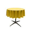 54" Solid Round Tablecloth - Over Lay Round Table Cover for Events Available in Different Sizes