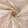 Mini Glitz Sequins - Champagne -  Stretch Shiny Sequins Mesh Fabric Sold By The Yard