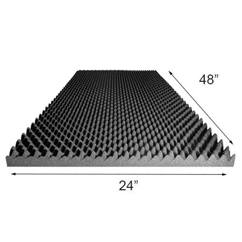 2.5" X 24" X 48" - Acoustic Foam Egg Crate Panel Studio Soundproofing Foam Wall Panel