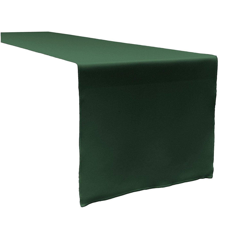Table Runner ( Hunter Green ) Polyester 12x72 Inches Great Quality Tablecloth for all Occasions