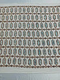 Geometric Stretch Sequin - Multi-Color Gold - Fancy Gem Design on Mesh By Yard