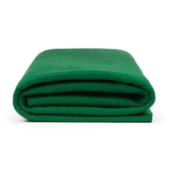 Flic Flac - 72" Wide Acrylic Felt Fabric - Kelly Green - Sheet For Projects Sold By The Yard