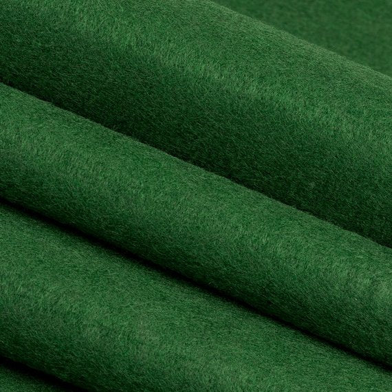 Flic Flac - 72" Wide Acrylic Felt Fabric - Kelly Green - Sheet For Projects Sold By The Yard