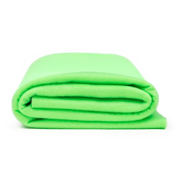 Flic Flac - 72" Wide Acrylic Felt Fabric - Lime Green  -  Sheet For Projects  Sold By The Yard