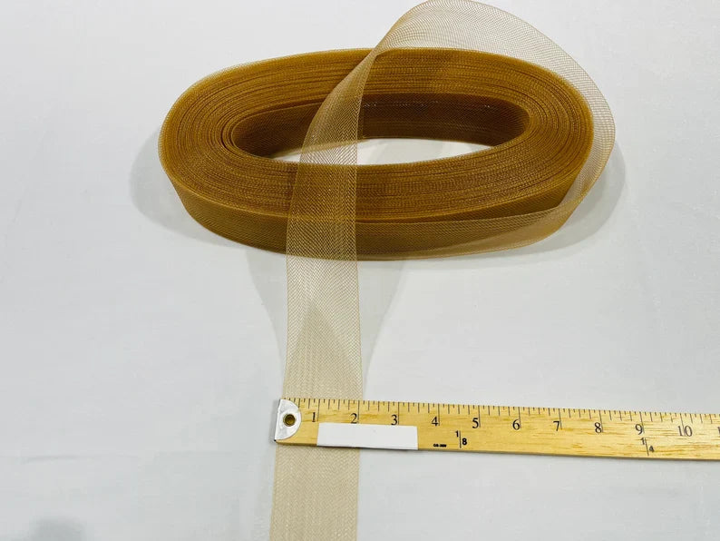 50 Yards 2 Inches - Copper - Crinoline Horsehair Braid Trim-Wedding-Prom-Decorations