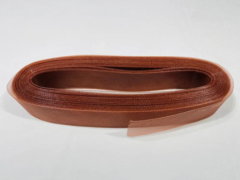 50 Yards 2 Inches - Brown - Crinoline Horsehair Braid Trim-Wedding-Prom-Decorations
