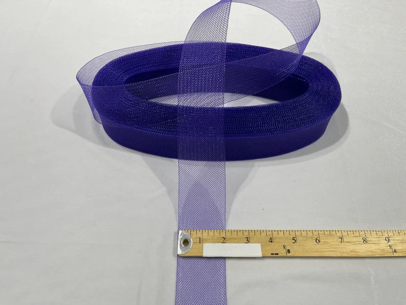 10 Yards 2 Inches - Purple - Crinoline Horsehair Braid Trim-Wedding-Prom-Decorations