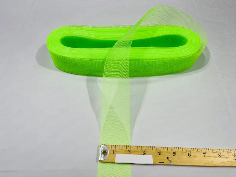10 Yards 2 Inches - Lime Green - Crinoline Horsehair Braid Trim-Wedding-Prom-Decorations