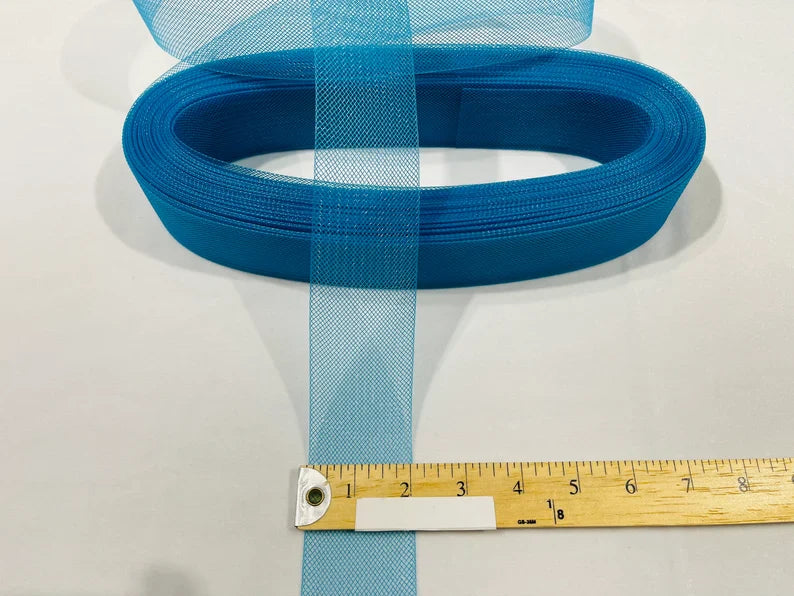 10 Yards 2 Inches - Teal - Crinoline Horsehair Braid Trim-Wedding-Prom-Decorations