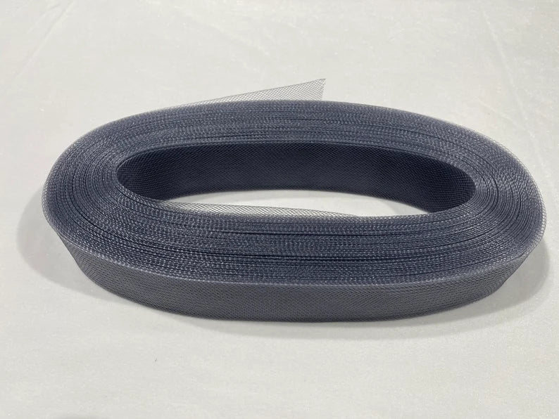 50 Yards 2 Inches - Grey - Crinoline Horsehair Braid Trim-Wedding-Prom-Decorations
