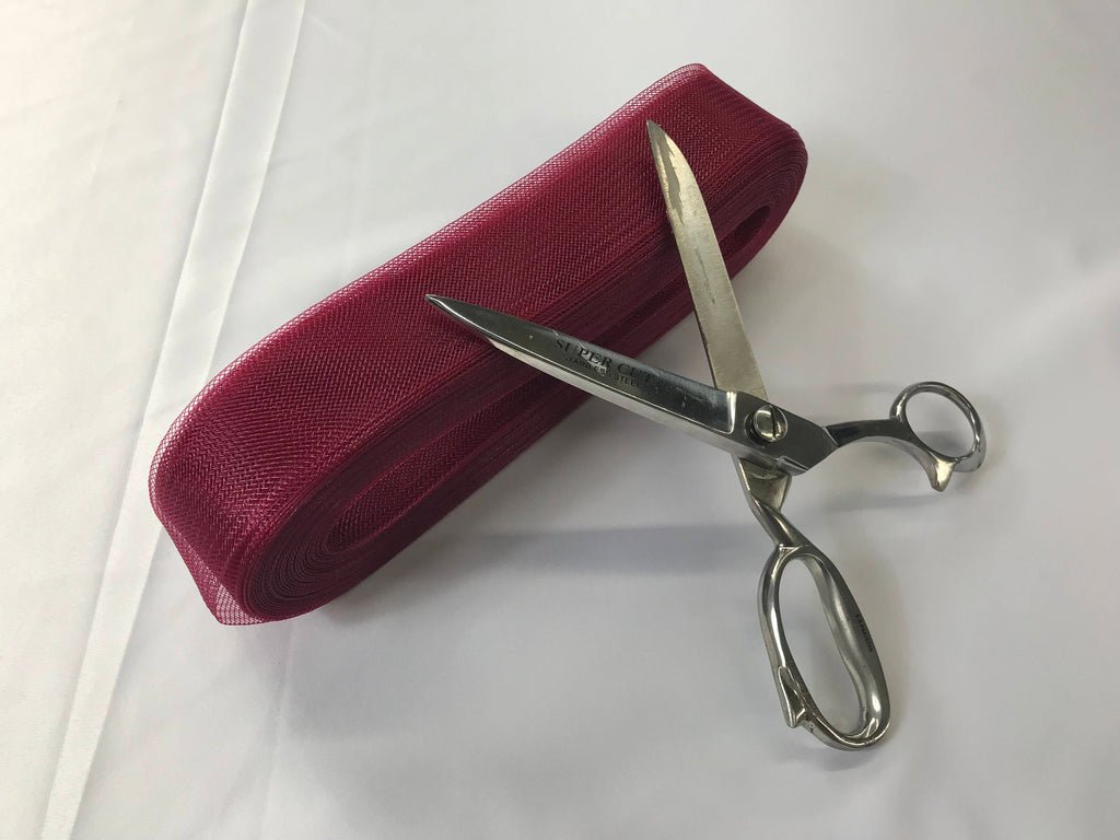 10 Yards 2 Inches BURGUNDY Crinoline Horsehair Braid Trim-wedding-Prom-decorations.