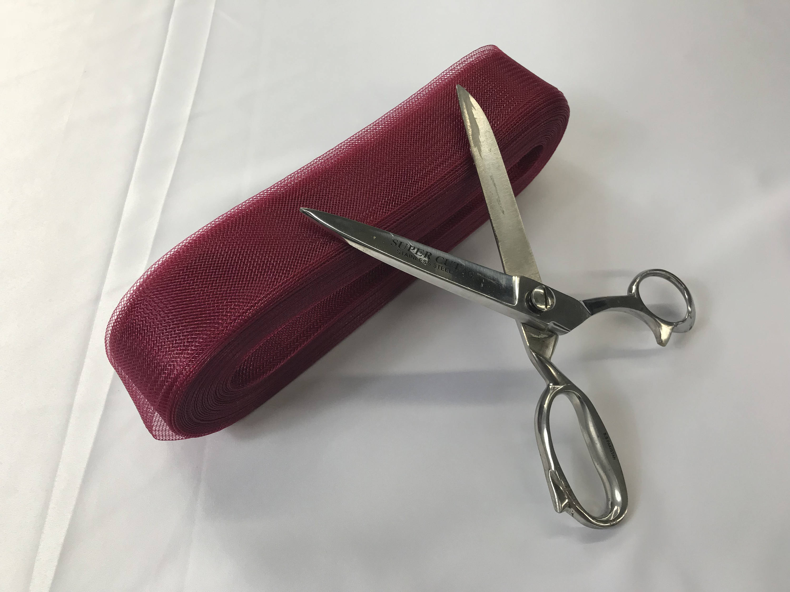 10 Yards 2 Inches BURGUNDY Crinoline Horsehair Braid Trim-wedding-Prom-decorations.