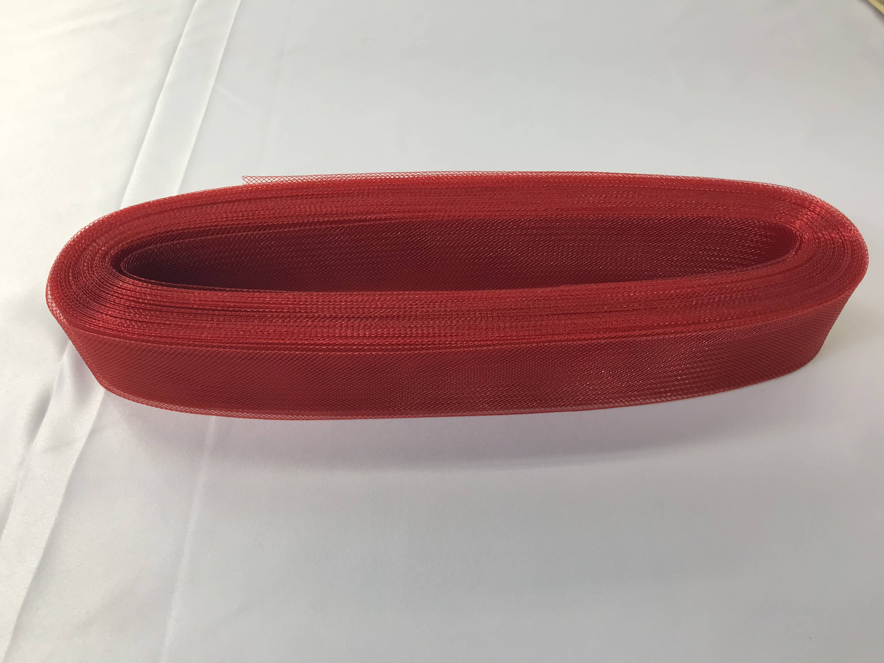 50 Yards 2 Inches RED Crinoline Horsehair Braid Trim-wedding-Prom-decorations.