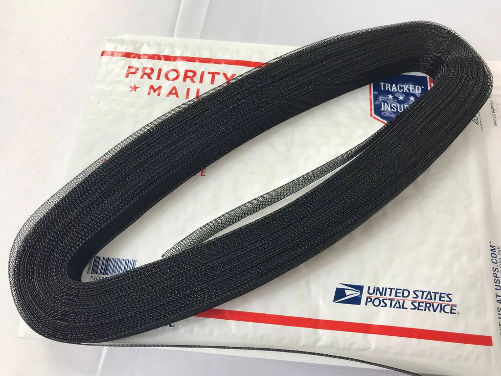 50 Yards 1 Inch BLACK Crinoline Horsehair Braid Trim-wedding-Prom-decorations.