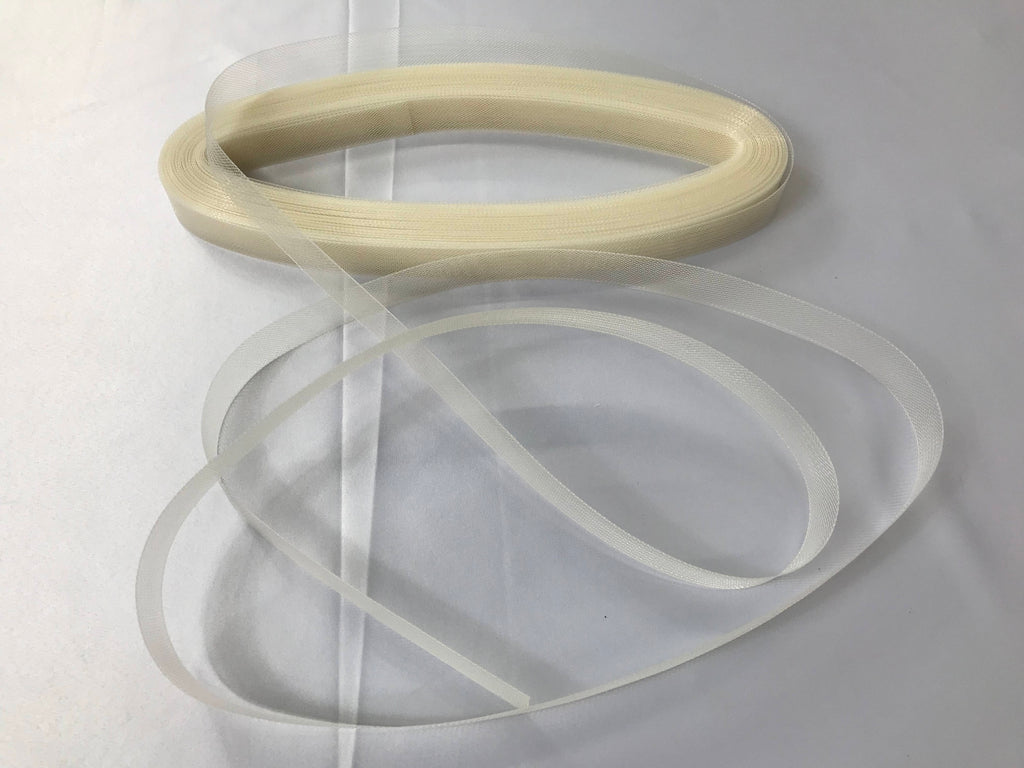 50 Yards 1 Inch IVORY Crinoline Horsehair Braid Trim-wedding-Prom-decorations.