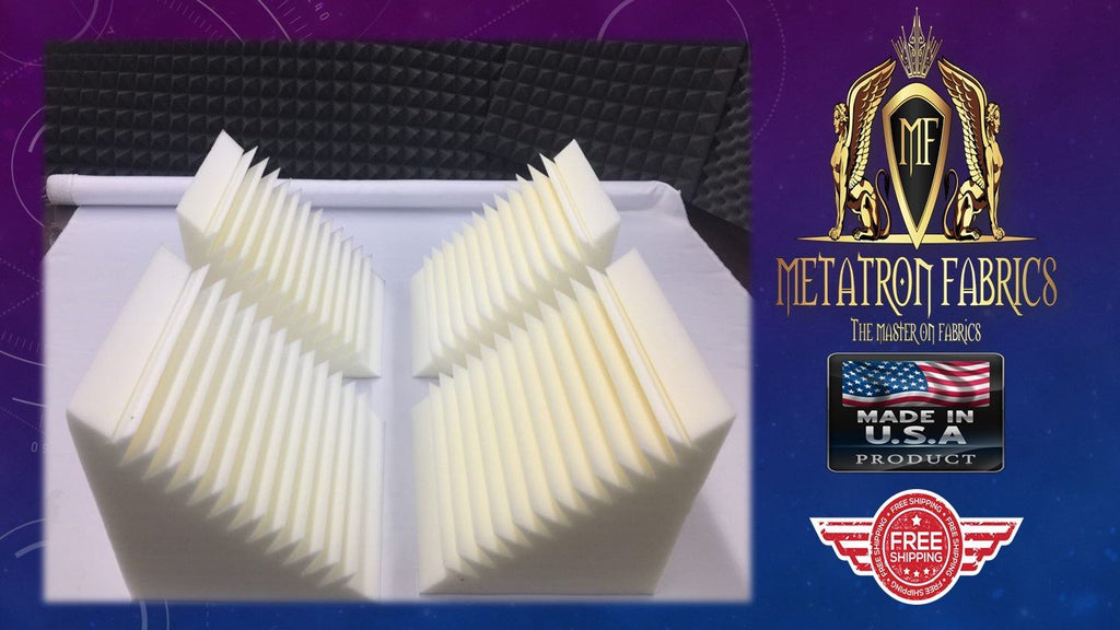 Acoustic Foam Bass Trap Studio Soundproofing Corner Wall 12" X 12" X 12" (8 PACK) Bass Trap White