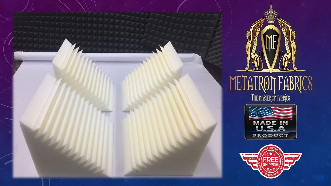 Acoustic Foam Bass Trap Studio Soundproofing Corner Wall 12" X 12" X 12" (8 PACK) Bass Trap White