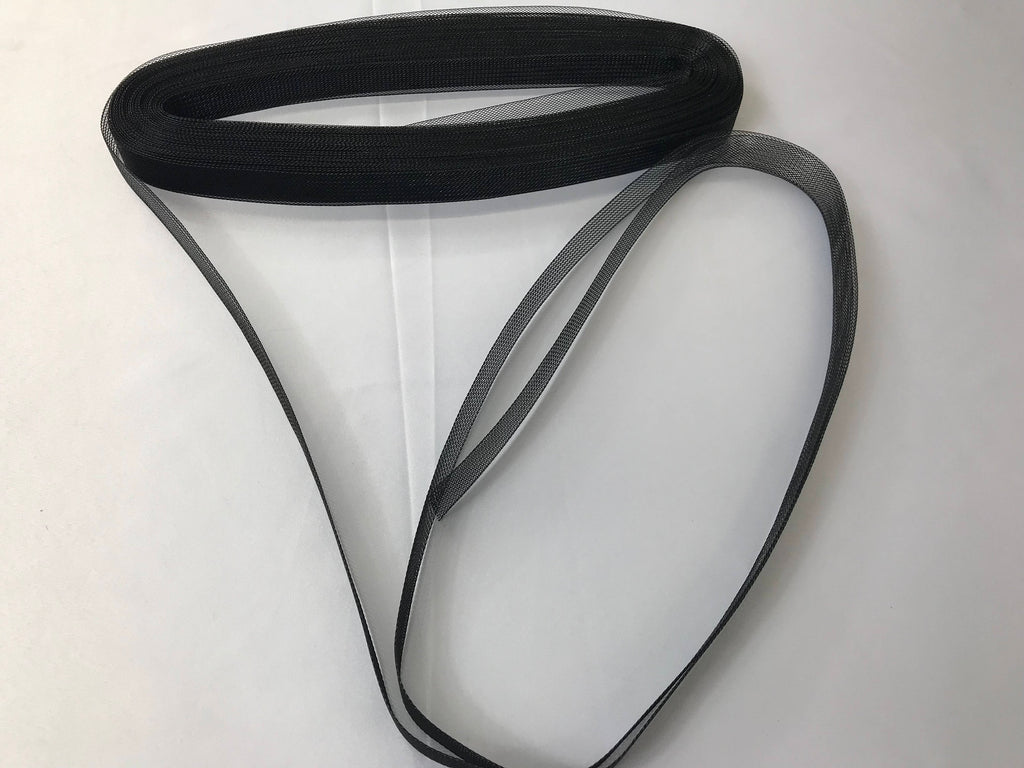 50 Yards 1 Inch BLACK Crinoline Horsehair Braid Trim-wedding-Prom-decorations.