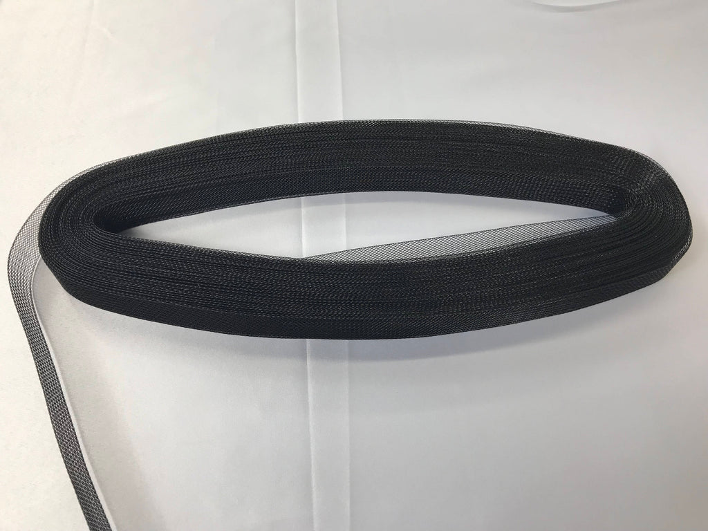50 Yards 1 Inch BLACK Crinoline Horsehair Braid Trim-wedding-Prom-decorations.