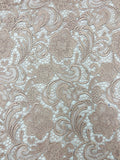 Guipure Lace Fabric - Blush - Floral Bridal Lace Guipure By Yard