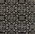 Gold/Black Bandana Print Fabrics - Lycra Spandex Fabric Sold By The Yard