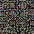 Iridescent/Black Bandana Print Fabrics - Lycra Spandex Fabric Sold By The Yard
