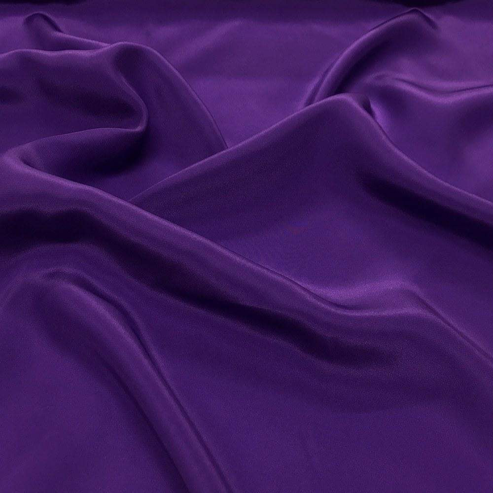 Stretch 60" Charmeuse Satin Fabric - Purple - Super Soft Silky Satin Sold 70 Yards