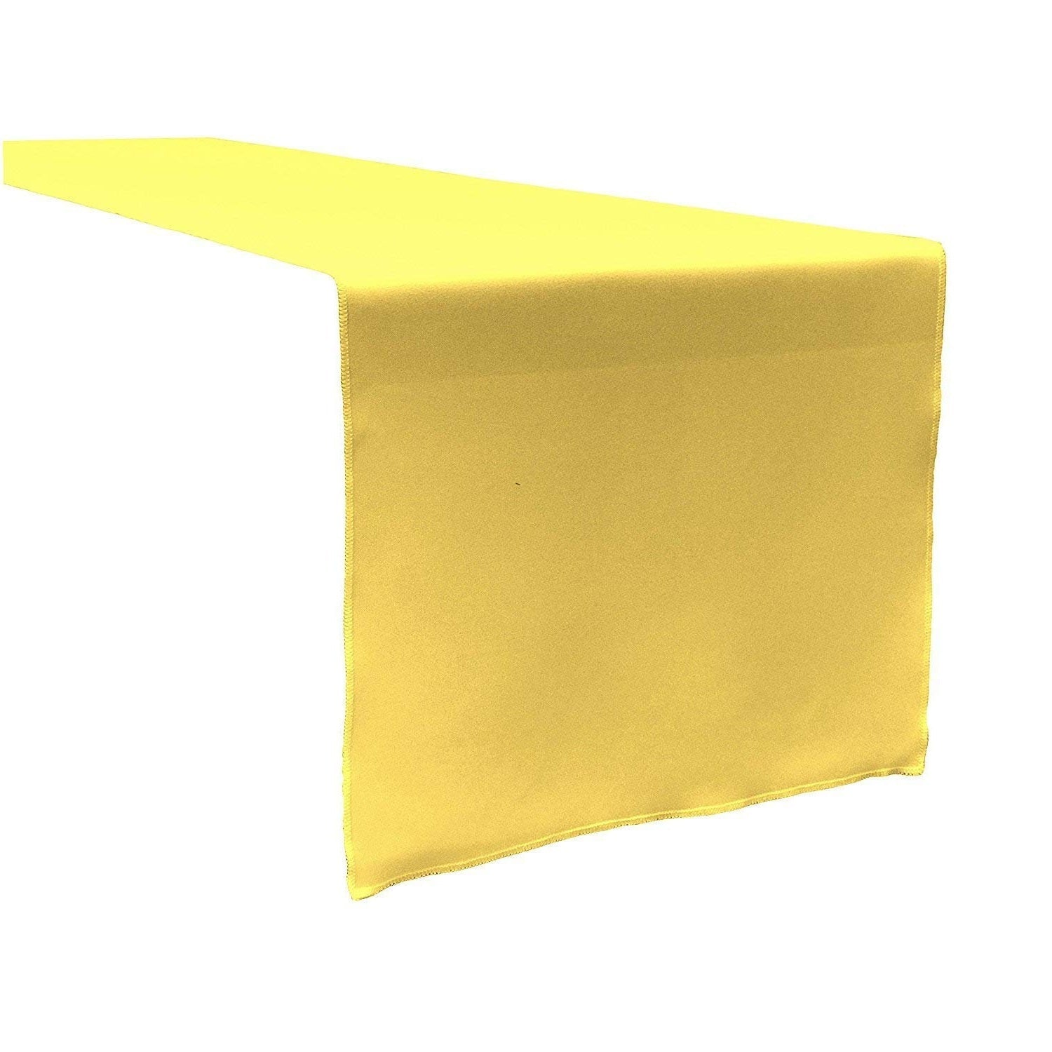 Table Runner ( Light Yellow ) Polyester 12x72 Inches Great Quality Tablecloth for all Occasions