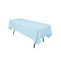 Light Blue 60" Rectangular Tablecloth Polyester Rectangular Cloth Table Covers for All Events