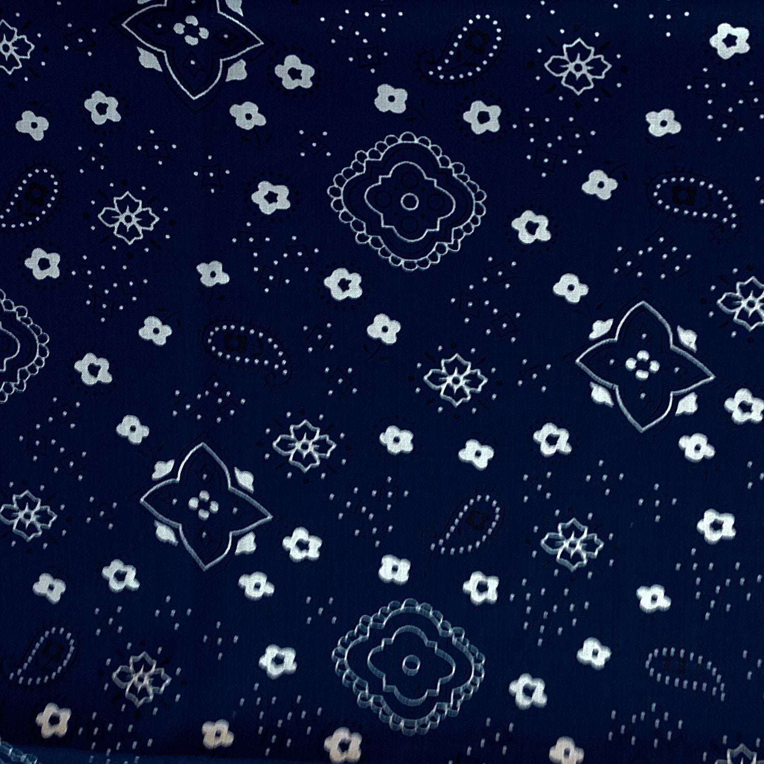 50 Yards Poly Cotton Print Bandana 60 Inch Fabric  - Fabric Bandana Print