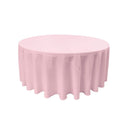 108" Round Drape Solid Tablecloth - Round Full Table Cover 3 Part Stitched Available in 84 Colors